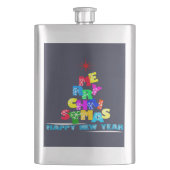 Gelukkig nieuwjaar met vrolijk kerstfeest flacon (Voorkant)