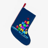 Gelukkig nieuwjaar met vrolijk kerstfeest kleine kerstsok (Voorkant (Hangend))