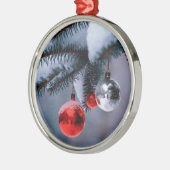 Gelukkig nieuwjaar metalen ornament (Links)