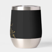 Gelukkig Nieuwjaar minimalistisch vuurwerk zwart (Achterkant)