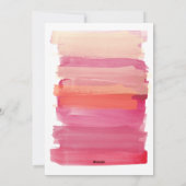 Gelukkig Nieuwjaar Modern Aquarel Roze Kerstmis Feestdagenkaart (Achterkant)