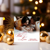 Gelukkig Nieuwjaar modern script 3 collage multi f Feestdagenkaart