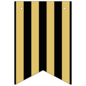 Gelukkig Nieuwjaar Modern Zwart Goud Party Vlaggetjes (Eerste vlag)