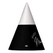 Gelukkig Nieuwjaar Moderne Minimalistische Typogra Feesthoedjes (Links)