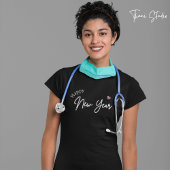 Gelukkig Nieuwjaar Moderne Minimalistische Typogra T-shirt