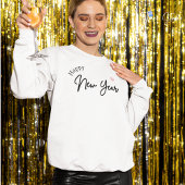 Gelukkig Nieuwjaar Moderne Minimalistische Typogra Trui