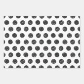 Gelukkig nieuwjaar! Moderne tekst Artisan Polka Do Inpakpapier Vel (Voorkant)