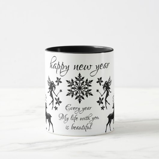 gelukkig nieuwjaar mok (Midden)