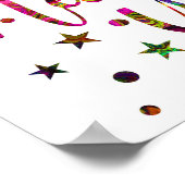 Gelukkig nieuwjaar, nieuwjaarsfeest poster (Hoek)