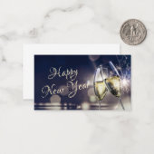 Gelukkig Nieuwjaar Notitiekaartje (Voorkant / Achterkant in situ)