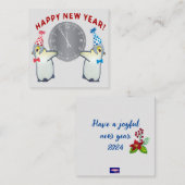 Gelukkig Nieuwjaar Notitiekaartje (Voorkant / Achterkant)