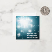 Gelukkig Nieuwjaar Notitiekaartje (Voorkant / Achterkant in situ)