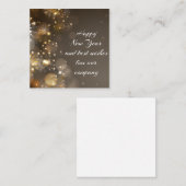 gelukkig nieuwjaar notitiekaartje (Voorkant / Achterkant)