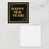 Gelukkig Nieuwjaar Notitiekaartje (Voorkant / Achterkant)