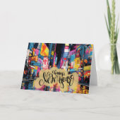 Gelukkig Nieuwjaar, NYC-illustratie, Kaart (Voorkant)