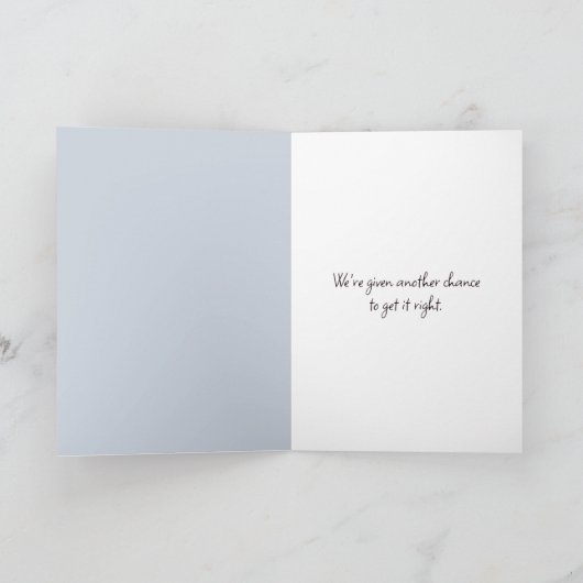 Gelukkig nieuwjaar Ocean Uitzicht in Window Kaart (Binnen)