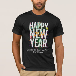 Gelukkig Nieuwjaar Oudejaarsfeest Vuurwerk T-shirt