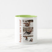 Gelukkig nieuwjaar paar geniet van de Mok in de wi (Midden)