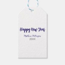 Gelukkig nieuwjaar paarse zwart voeg naam jaar een