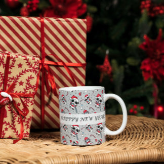 Gelukkig nieuwjaar panda patroon mok