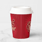 Gelukkig nieuwjaar papieren bekers (Rechts)