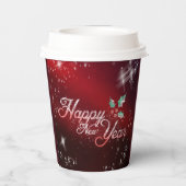 Gelukkig nieuwjaar papieren bekers (Achterkant)