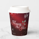 Gelukkig nieuwjaar papieren bekers (Voorkant)
