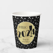 Gelukkig nieuwjaar papieren bekers (Voorkant)