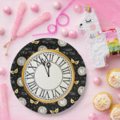 Gelukkig nieuwjaar papieren bordje (Feest)