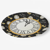 Gelukkig nieuwjaar papieren bordje (Gekanteld)