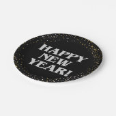 Gelukkig nieuwjaar papieren bordje (Gekanteld)