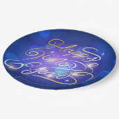 Gelukkig nieuwjaar papieren bordje (Gekanteld)