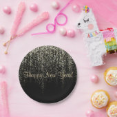 Gelukkig nieuwjaar papieren bordje (Feest)