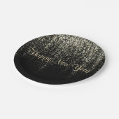 Gelukkig nieuwjaar papieren bordje (Gekanteld)