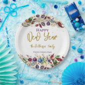 Gelukkig nieuwjaar papieren bordje (Feest)