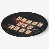 Gelukkig nieuwjaar papieren bordje (Gekanteld)