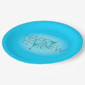 Gelukkig nieuwjaar papieren bordje (Gekanteld)