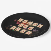 Gelukkig nieuwjaar papieren bordje (Gekanteld)