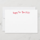 Gelukkig nieuwjaar! Parijs kerstverlichting Dank j Bedankkaart (Achterkant)