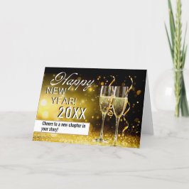 Gelukkig nieuwjaar | Personeel Wenskaart Feestdagen Kaart