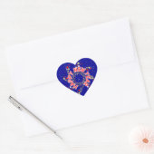 Gelukkig Nieuwjaar Pin Wheel Hart Sticker (Envelop)