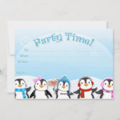 Gelukkig Nieuwjaar pinguïn 2017 Feestdagenkaart (Achterkant)