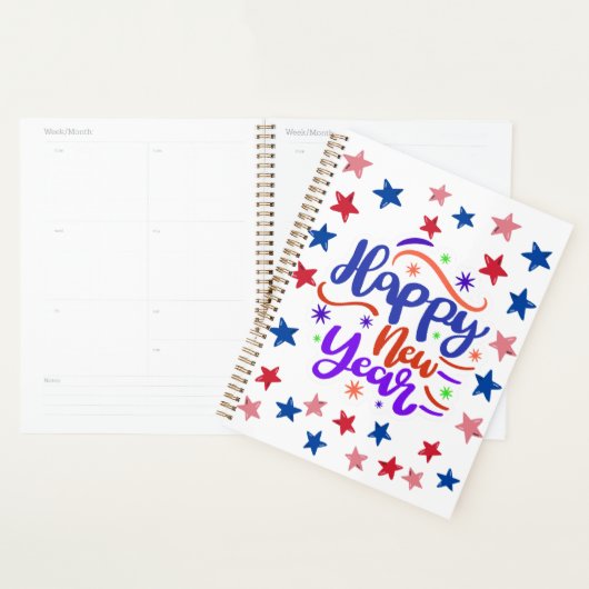 Gelukkig nieuwjaar planner (Display)