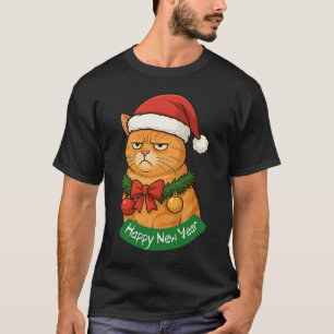 GELUKKIG NIEUWJAAR, POEZENKERST, PRETTIG KERSTFEES T-SHIRT