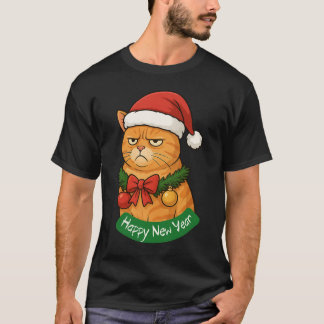 GELUKKIG NIEUWJAAR, POEZENKERST, PRETTIG KERSTFEES T-SHIRT
