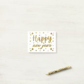 Gelukkig nieuwjaar post-it® notes (Op bureau)