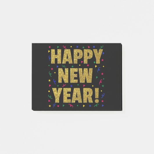 Gelukkig nieuwjaar post-it® notes (Voorkant)