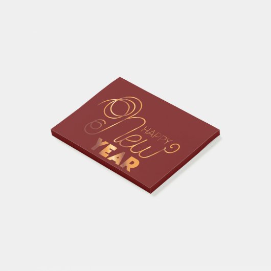 Gelukkig nieuwjaar post-it® notes (Schuin)