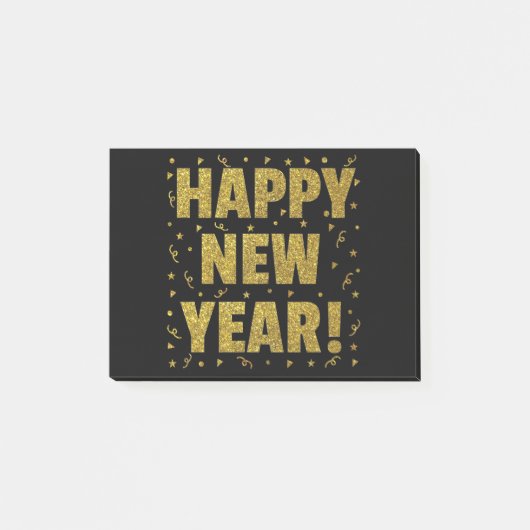 Gelukkig nieuwjaar post-it® notes (Voorkant)