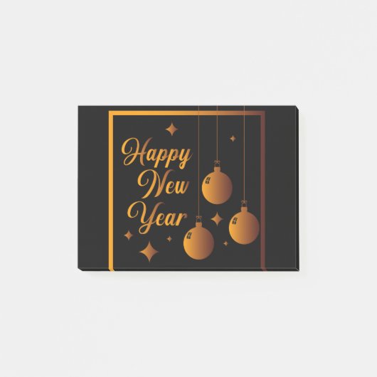 Gelukkig nieuwjaar post-it® notes (Voorkant)